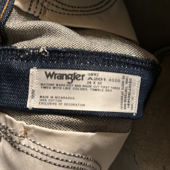 WRANGLER VINTAGE JEANS RETRO ORIGINAL COWBOY CUT JEANS DARK WASH SIZE 28x30 NWT - Picture 10 of 10